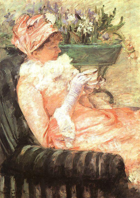 Mary Cassatt The Cup of Tea 1 Sweden oil painting art